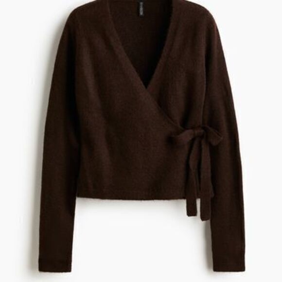 🔥Wool🔥Wrap Cardigan - Picture 3 of 4